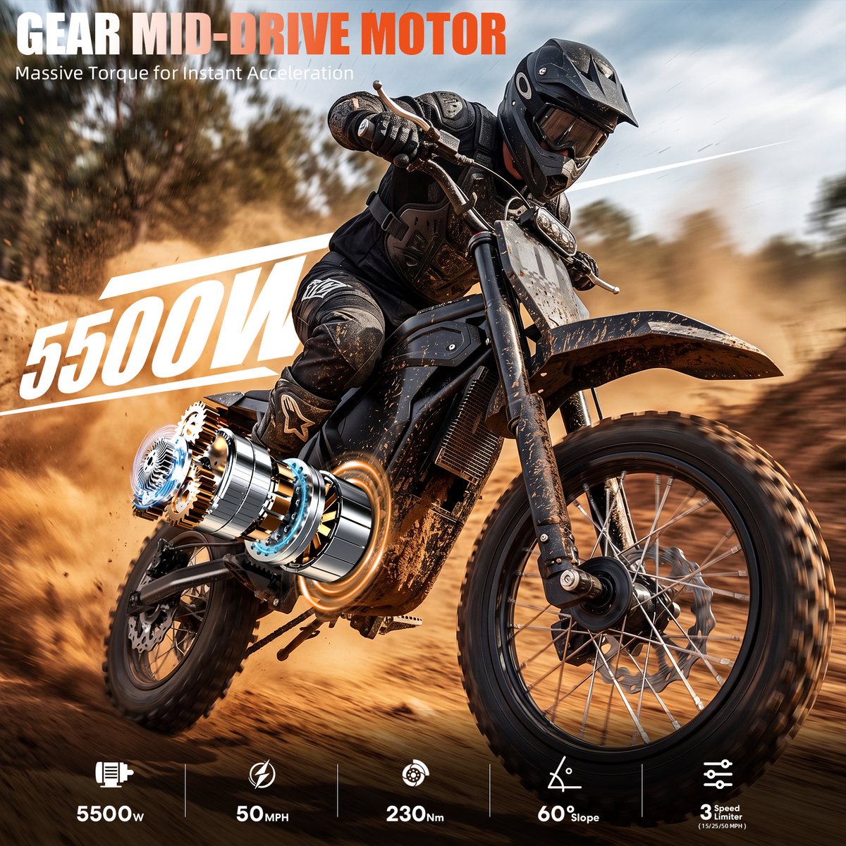 Electric Dirt Bike Evoltrix MAX-60