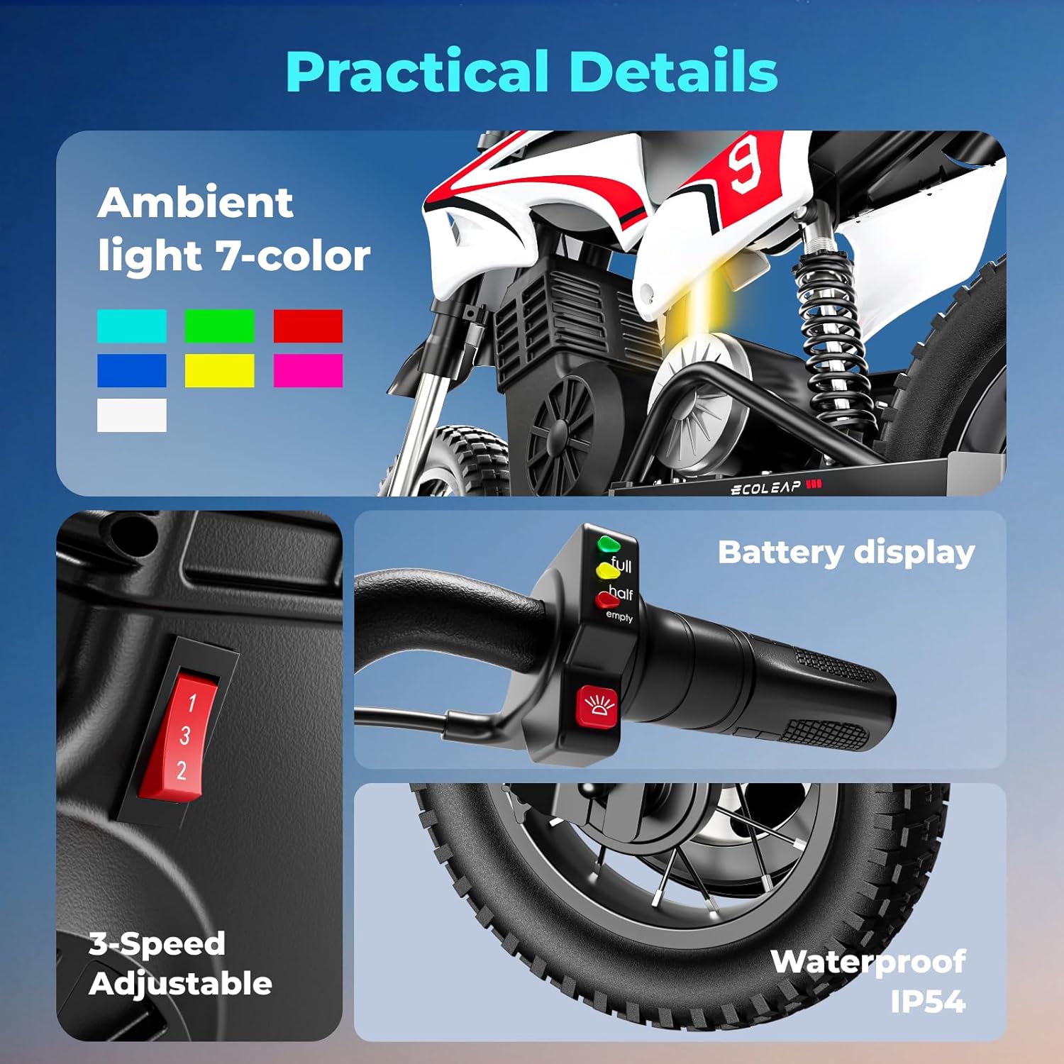 Ecoleap K1 Kids Electric Dirt Bike